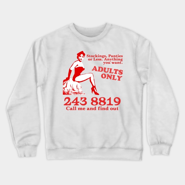 Adults Only - Vintage Design Crewneck Sweatshirt by Vortexspace